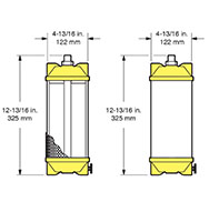 1716 Series 12 scfm Metl-Guard/Visi-Guard Desiccant Dryers without Sump - 2